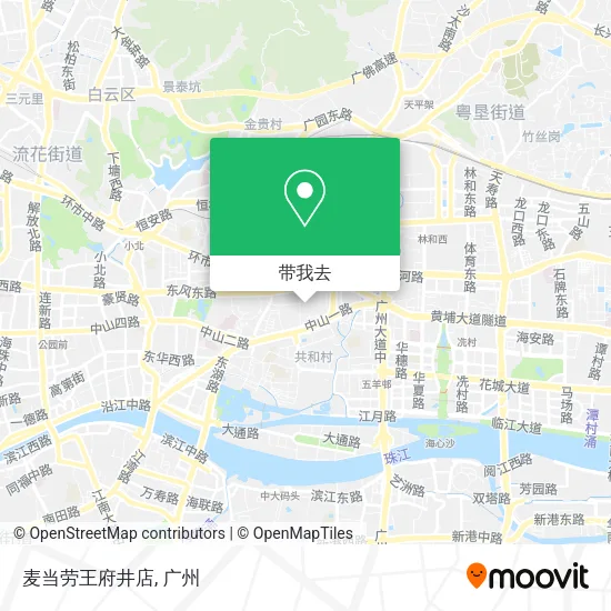 麦当劳王府井店地图