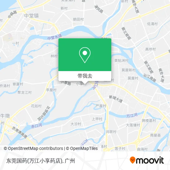 东莞国药(万江小享药店)地图