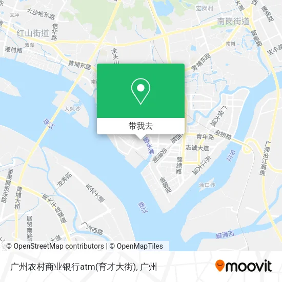 广州农村商业银行atm(育才大街)地图
