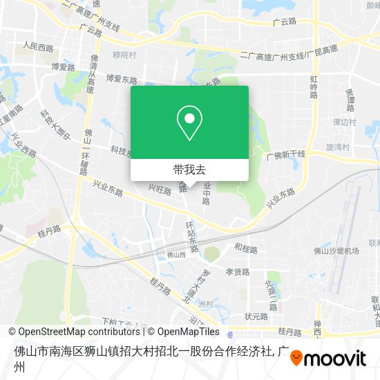 佛山市南海区狮山镇招大村招北一股份合作经济社地图