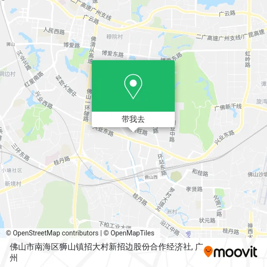 佛山市南海区狮山镇招大村新招边股份合作经济社地图