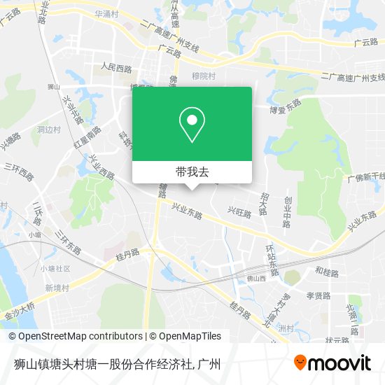 狮山镇塘头村塘一股份合作经济社地图
