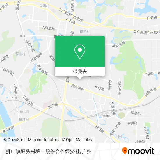 狮山镇塘头村塘一股份合作经济社地图