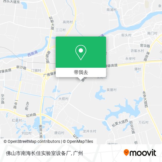 佛山市南海长佳实验室设备厂地图