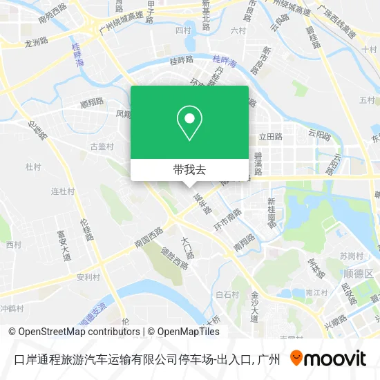 口岸通程旅游汽车运输有限公司停车场-出入口地图