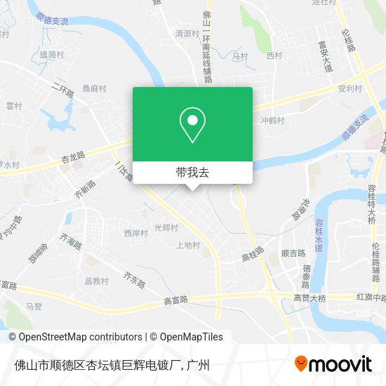 佛山市顺德区杏坛镇巨辉电镀厂地图