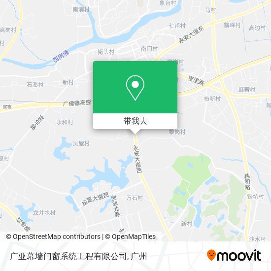 广亚幕墙门窗系统工程有限公司地图