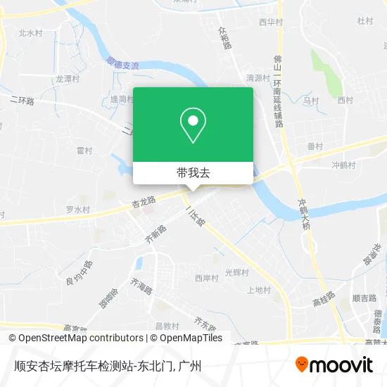 顺安杏坛摩托车检测站-东北门地图