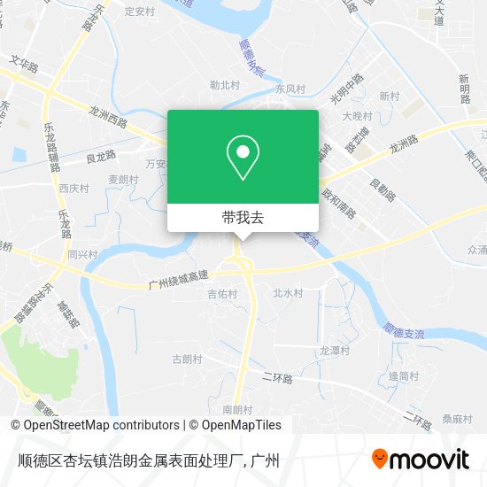 顺德区杏坛镇浩朗金属表面处理厂地图