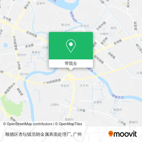 顺德区杏坛镇浩朗金属表面处理厂地图