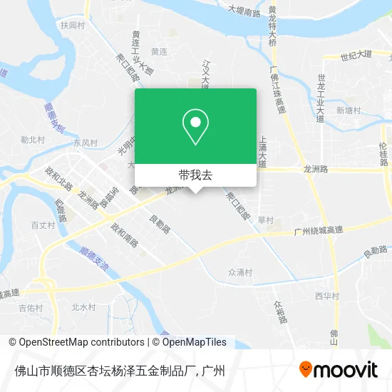 佛山市顺德区杏坛杨泽五金制品厂地图