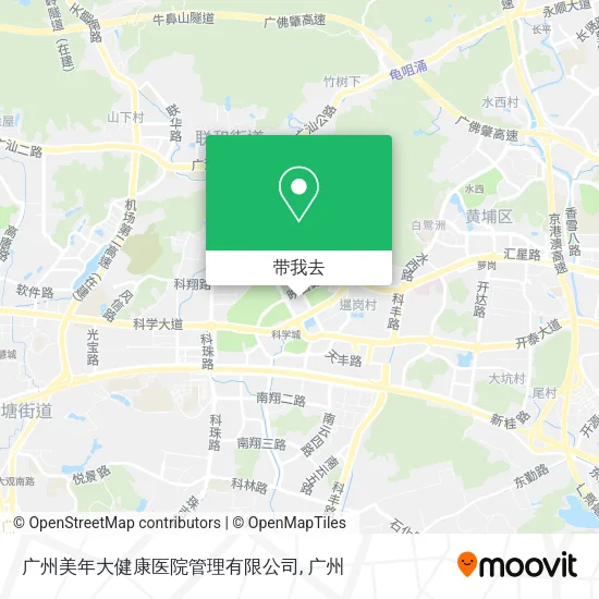 广州美年大健康医院管理有限公司地图