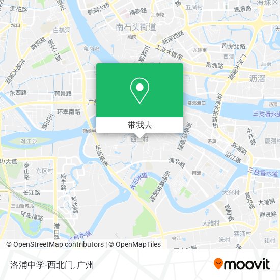 洛浦中学-西北门地图