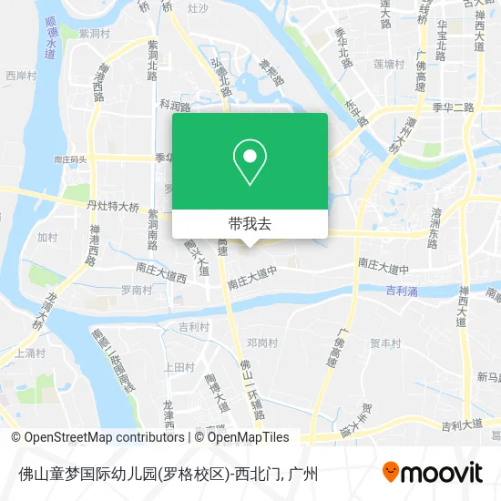 佛山童梦国际幼儿园(罗格校区)-西北门地图