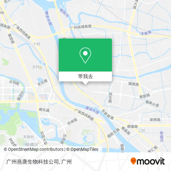 广州燕唐生物科技公司地图