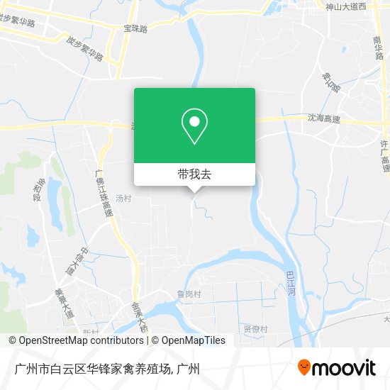 广州市白云区华锋家禽养殖场地图