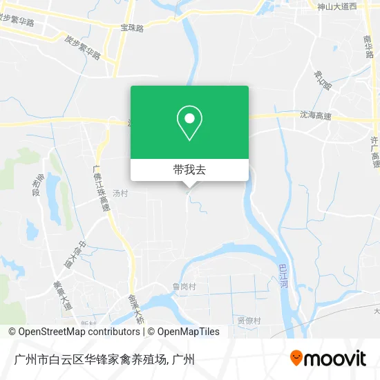 广州市白云区华锋家禽养殖场地图