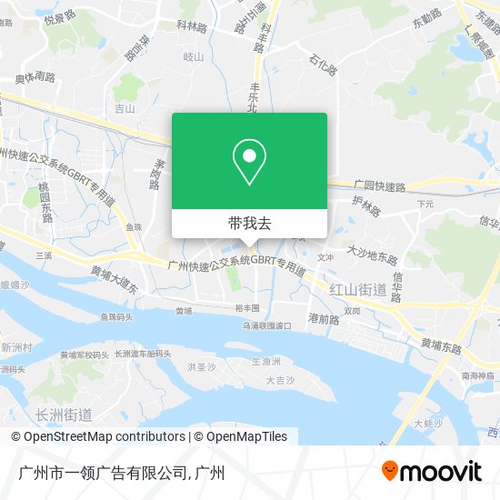 广州市一领广告有限公司地图