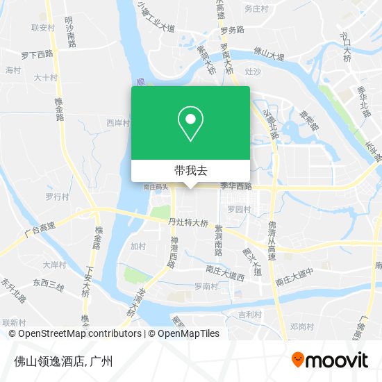 佛山领逸酒店地图