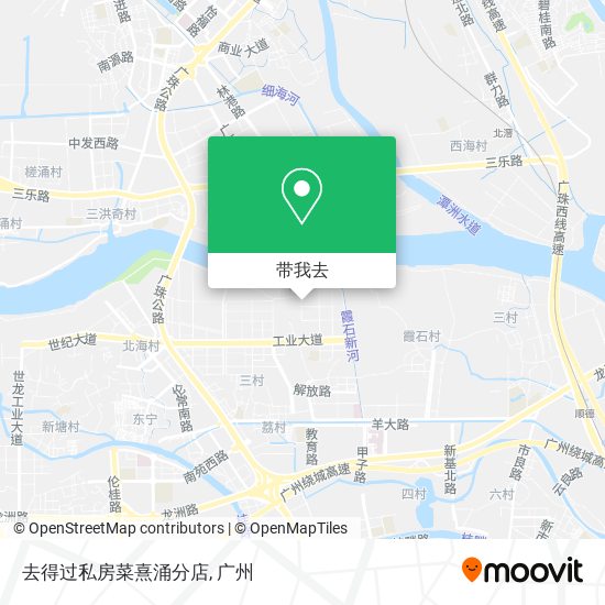 去得过私房菜熹涌分店地图
