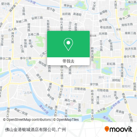 佛山金港银城酒店有限公司地图