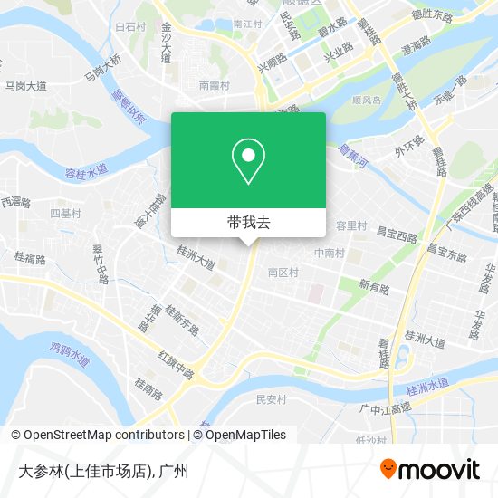 大参林(上佳市场店)地图