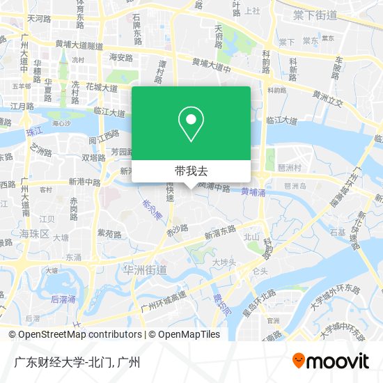 广东财经大学-北门地图