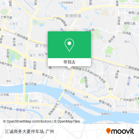 汇诚商务大夏停车场地图