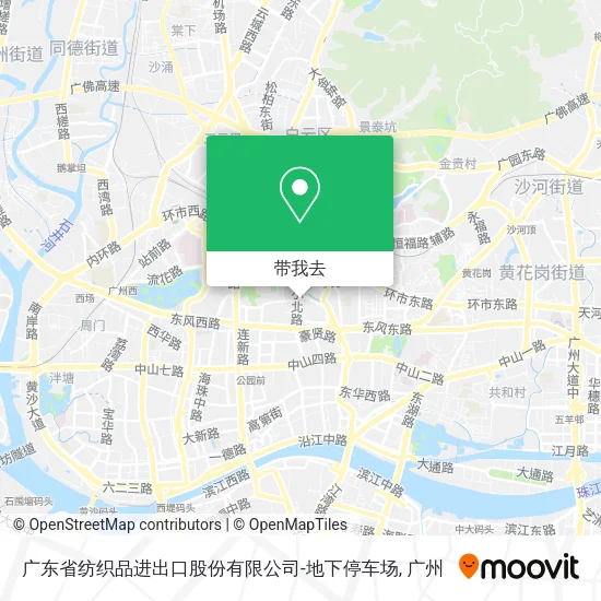 广东省纺织品进出口股份有限公司-地下停车场地图