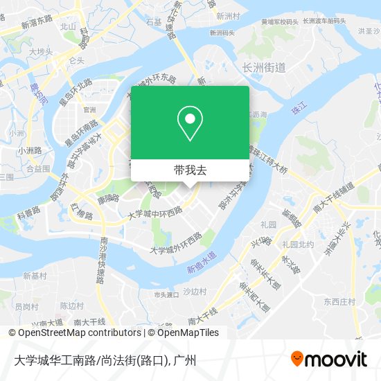 大学城华工南路/尚法街(路口)地图