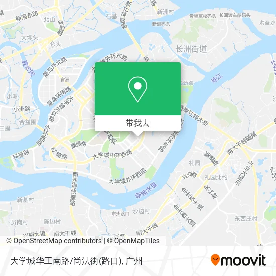 大学城华工南路/尚法街(路口)地图