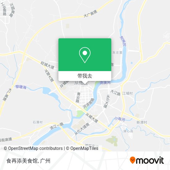 食再添美食馆地图