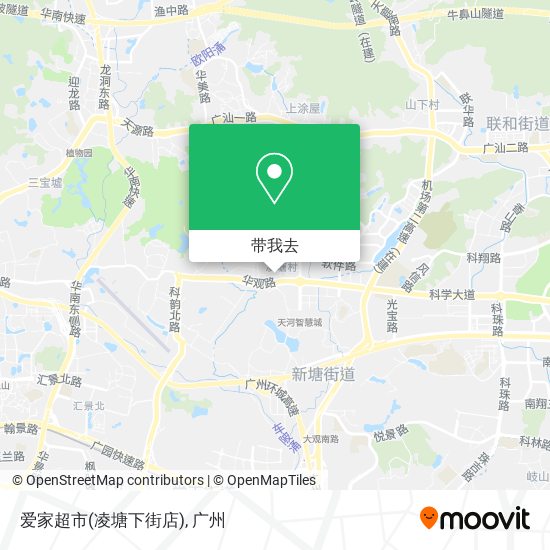 爱家超市(凌塘下街店)地图