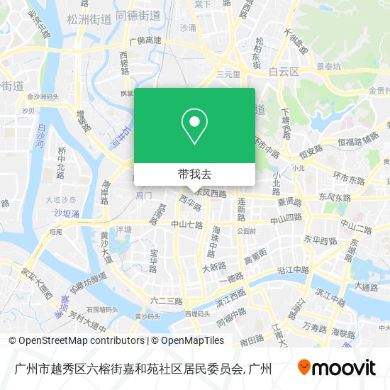 广州市越秀区六榕街嘉和苑社区居民委员会地图