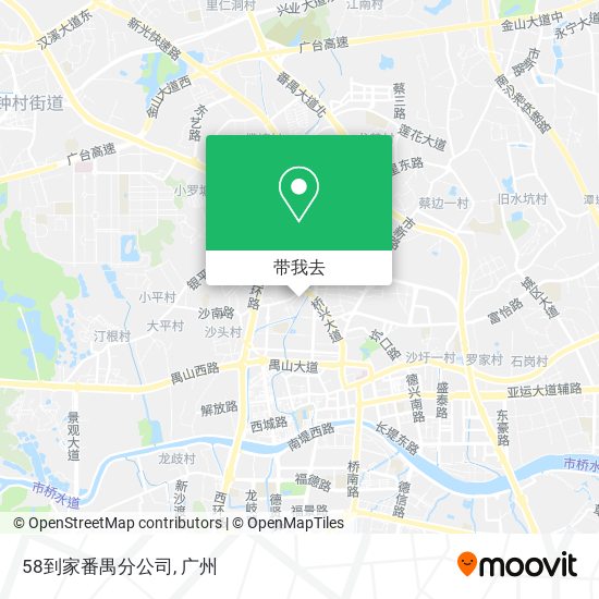 58到家番禺分公司地图