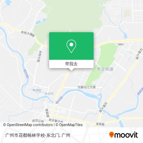广州市花都翰林学校-东北门地图