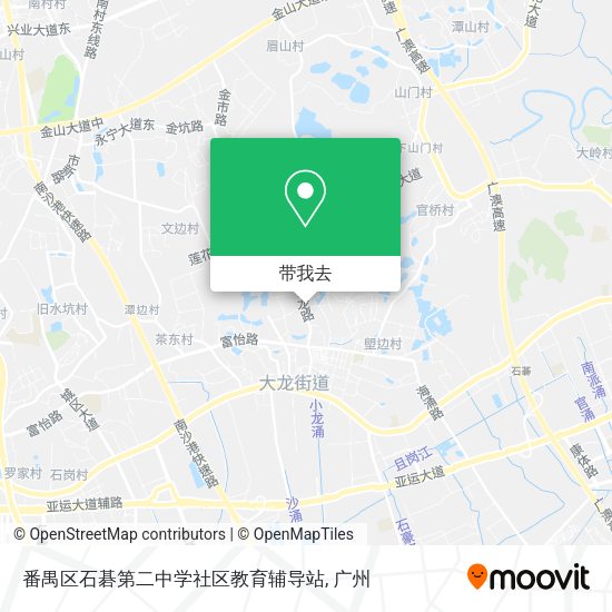 番禺区石碁第二中学社区教育辅导站地图