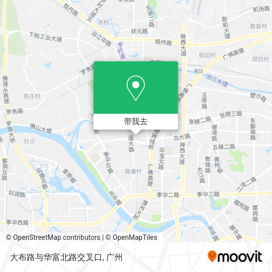 大布路与华富北路交叉口地图