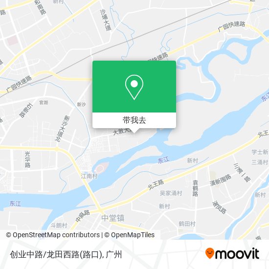 创业中路/龙田西路(路口)地图