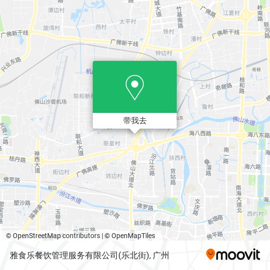 雅食乐餐饮管理服务有限公司(乐北街)地图
