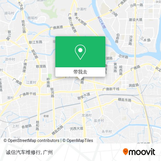 诚信汽车维修行地图