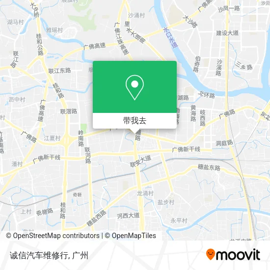 诚信汽车维修行地图