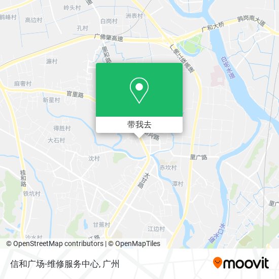 信和广场-维修服务中心地图