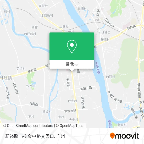 新裕路与樵金中路交叉口地图