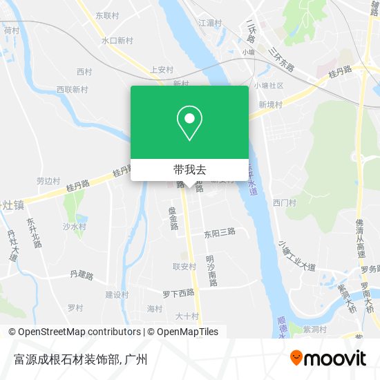 富源成根石材装饰部地图