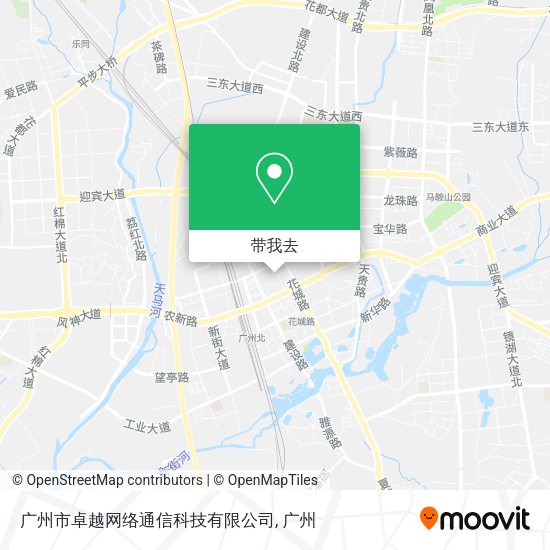 广州市卓越网络通信科技有限公司地图