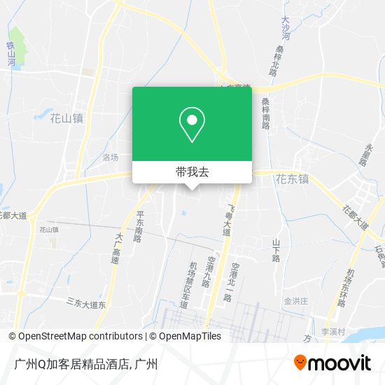 广州Q加客居精品酒店地图