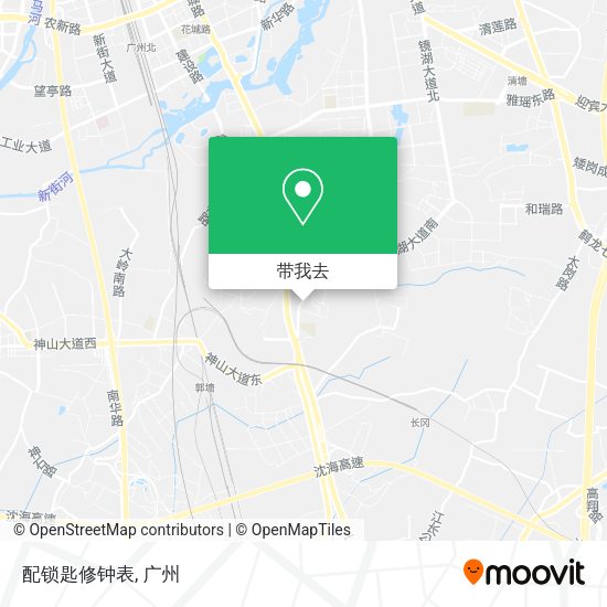 配锁匙修钟表地图