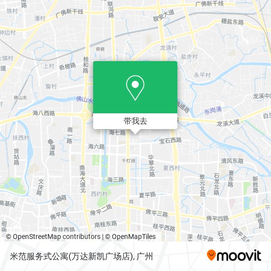 米范服务式公寓(万达新凯广场店)地图