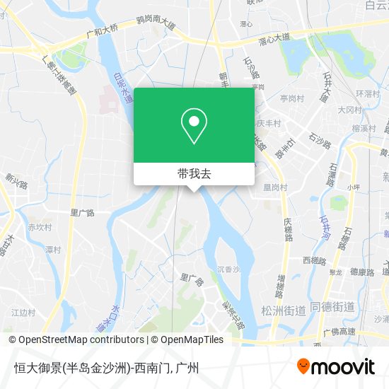 恒大御景(半岛金沙洲)-西南门地图
